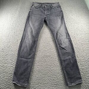 MOTHER MR The Neat Jeans Mens 28 Gray Distressed Slim Straight Denim Stretch